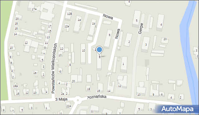 Łabiszyn, Nowa, 8, mapa Łabiszyn