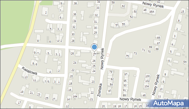 Łabiszyn, Nowy Rynek, 27, mapa Łabiszyn