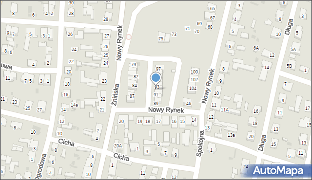 Łabiszyn, Nowy Rynek, 92, mapa Łabiszyn