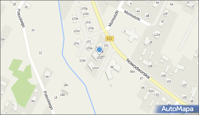 Łajski, Nowodworska, 101D, mapa Łajski