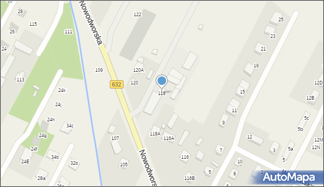 Łajski, Nowodworska, 118, mapa Łajski