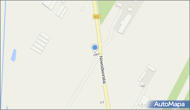 Łajski, Nowodworska, 125, mapa Łajski