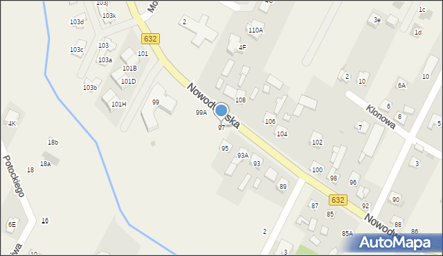 Łajski, Nowodworska, 97, mapa Łajski