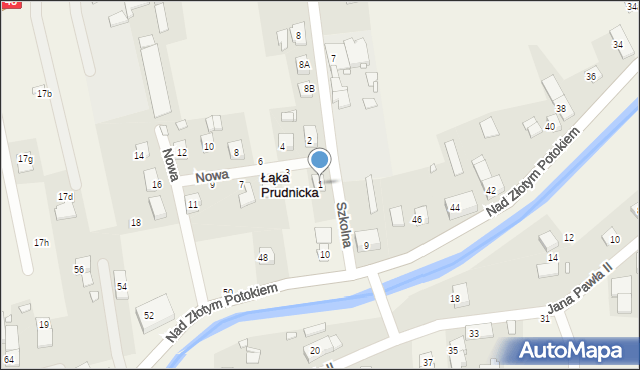 Łąka Prudnicka, Nowa, 1, mapa Łąka Prudnicka
