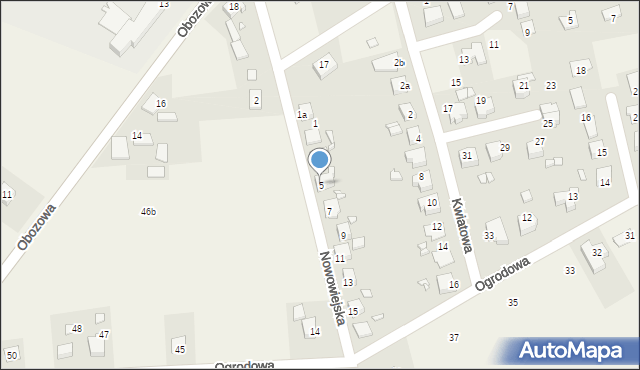 Łambinowice, Nowowiejska, 5, mapa Łambinowice