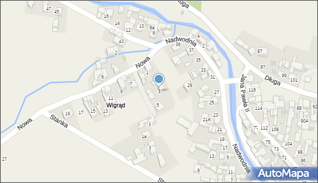 Łapsze Niżne, Nowa, 3, mapa Łapsze Niżne