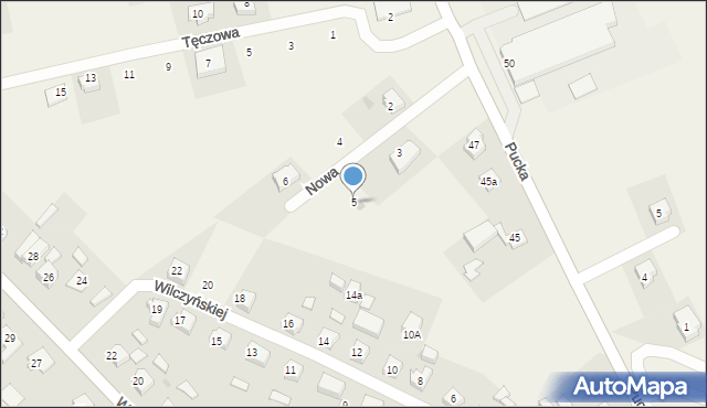 Łebcz, Nowa, 5, mapa Łebcz