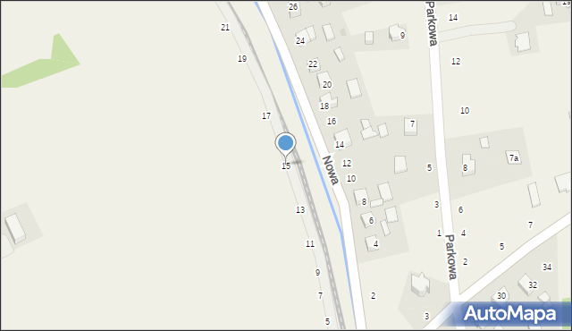 Łęg Tarnowski, Nowa, 15, mapa Łęg Tarnowski