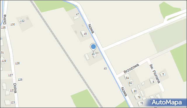 Łęg Tarnowski, Nowa, 41, mapa Łęg Tarnowski