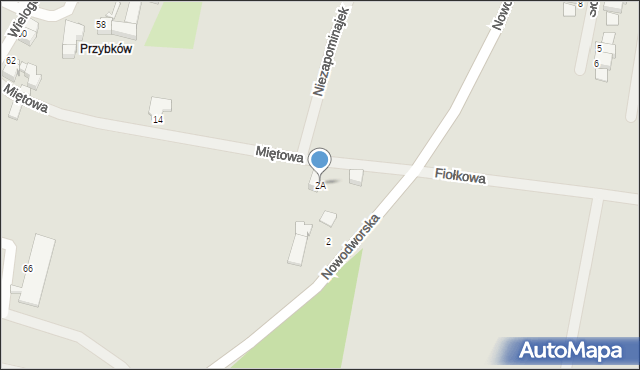 Legnica, Nowodworska, 2A, mapa Legnicy