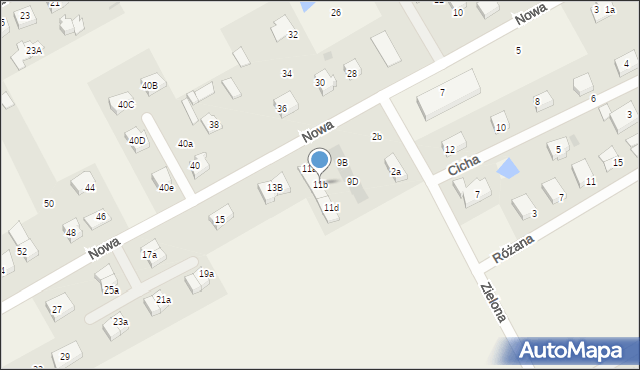 Łęgowo, Nowa, 11b, mapa Łęgowo