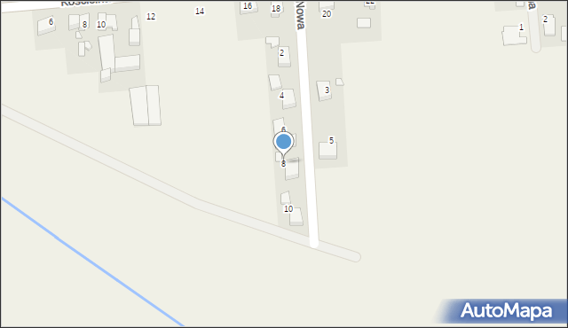 Łęka Opatowska, Nowa, 8, mapa Łęka Opatowska