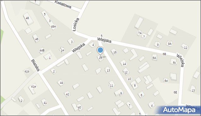 Leśna Podlaska, Nowa, 15, mapa Leśna Podlaska