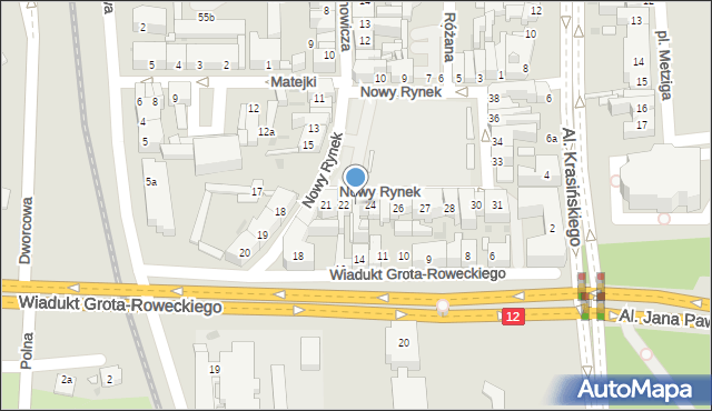 Leszno, Nowy Rynek, 23, mapa Leszno