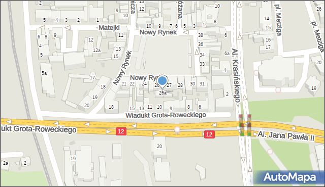 Leszno, Nowy Rynek, 26a, mapa Leszno