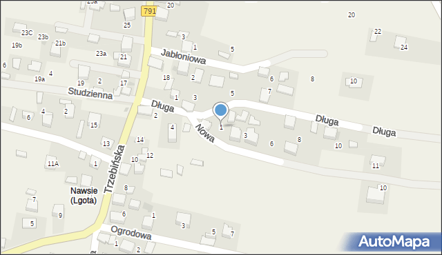 Lgota, Nowa, 1, mapa Lgota