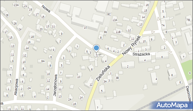 Lidzbark, Nowa, 1, mapa Lidzbark