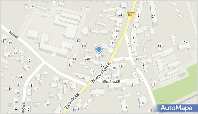 Lidzbark, Nowy Rynek, 12, mapa Lidzbark