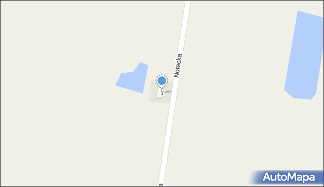 Lipki Wielkie, Notecka, 1, mapa Lipki Wielkie