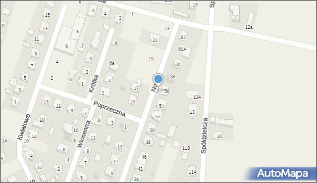 Lipno, Nowa, 56a, mapa Lipno