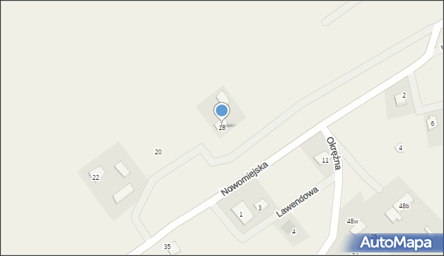 Lipowiec, Nowomiejska, 18, mapa Lipowiec