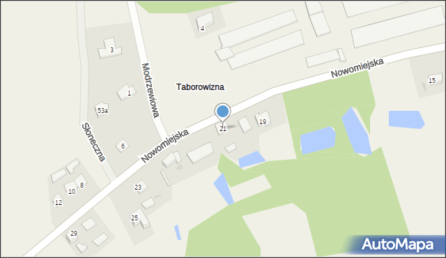 Lipowiec, Nowomiejska, 21, mapa Lipowiec