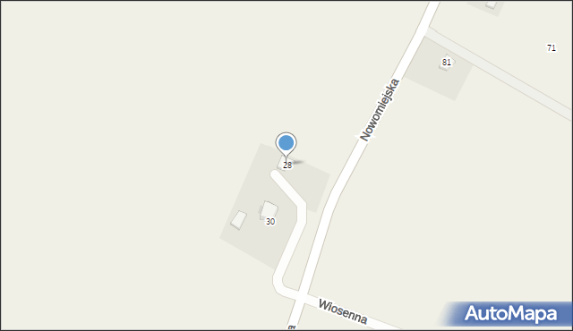 Lipowiec, Nowomiejska, 28, mapa Lipowiec