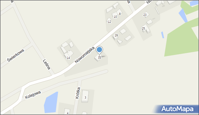 Lipowiec, Nowomiejska, 33, mapa Lipowiec