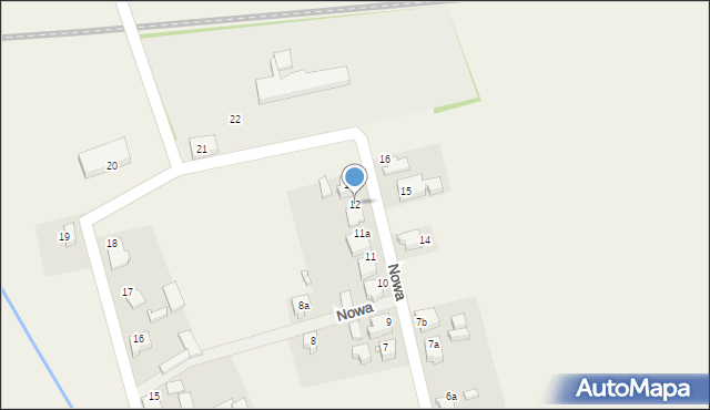 Lisowice, Nowa, 12, mapa Lisowice