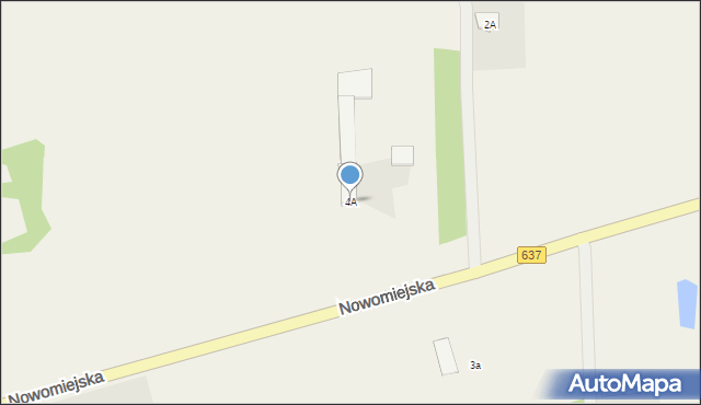 Liw, Nowomiejska, 4A, mapa Liw