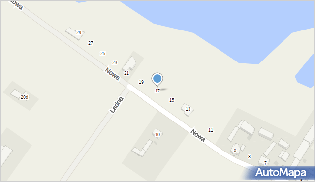 Łódź, Nowa, 17, mapa Łodzi