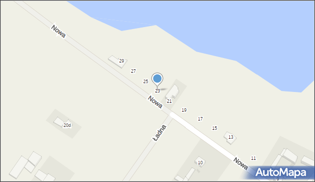 Łódź, Nowa, 23, mapa Łodzi