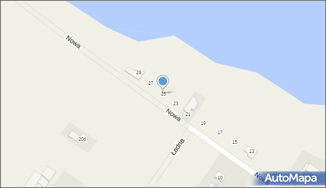 Łódź, Nowa, 25, mapa Łodzi