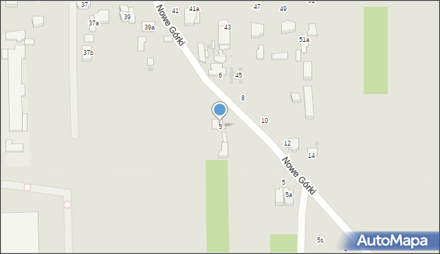 Łódź, Nowe Górki, 3, mapa Łodzi