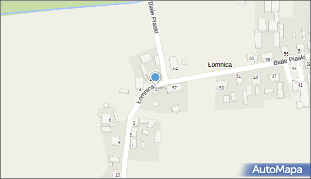 Łomnica, Nowodworska, 1, mapa Łomnica