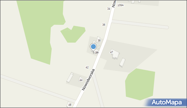 Łomnica, Nowodworska, 40, mapa Łomnica