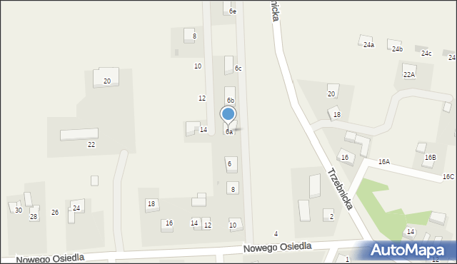 Łozina, Nowego Osiedla, 6a, mapa Łozina