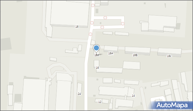 Lubartów, Nowodworska, 18d, mapa Lubartów