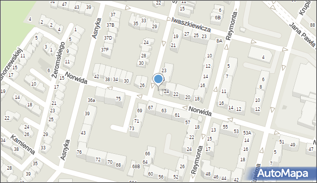Lubin, Norwida Cypriana Kamila, 24A, mapa Lubin