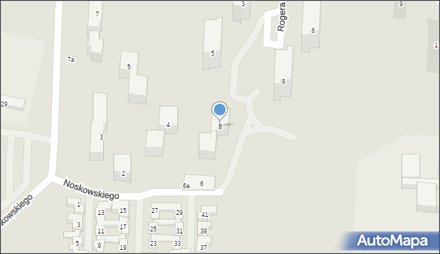 Lublin, Noskowskiego Zygmunta, 8, mapa Lublina