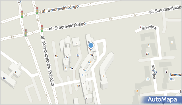 Lublin, Nowowiejskiego Feliksa, 6f, mapa Lublina