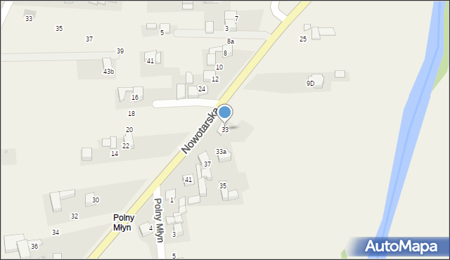 Ludźmierz, Nowotarska, 33, mapa Ludźmierz