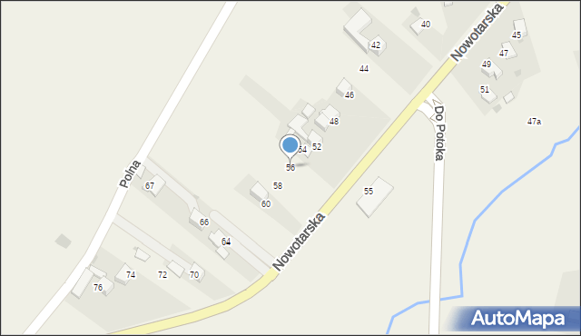 Ludźmierz, Nowotarska, 56, mapa Ludźmierz
