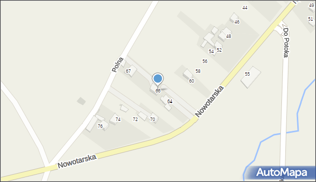 Ludźmierz, Nowotarska, 66, mapa Ludźmierz