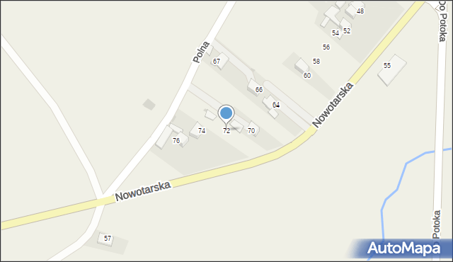 Ludźmierz, Nowotarska, 72, mapa Ludźmierz