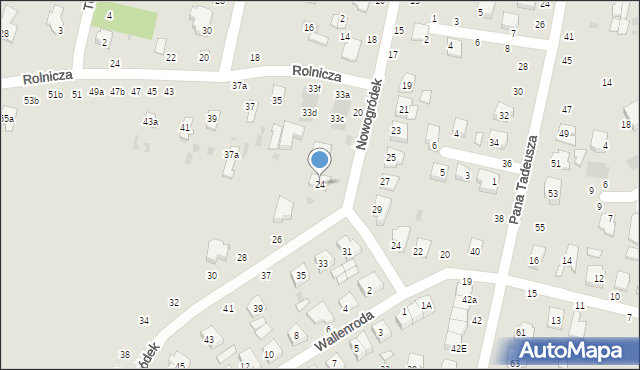 Łuków, Nowogródek, 24, mapa Łuków
