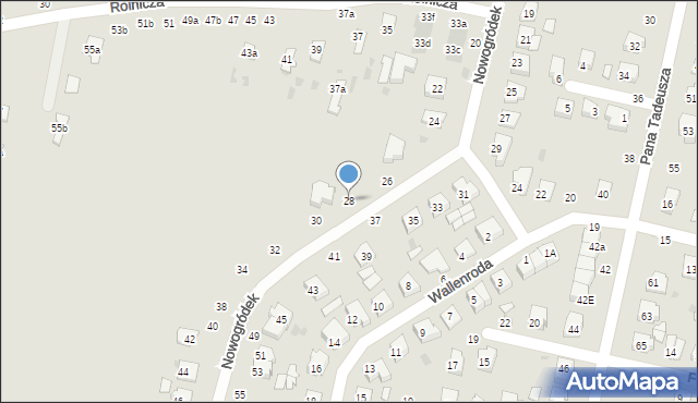 Łuków, Nowogródek, 28, mapa Łuków