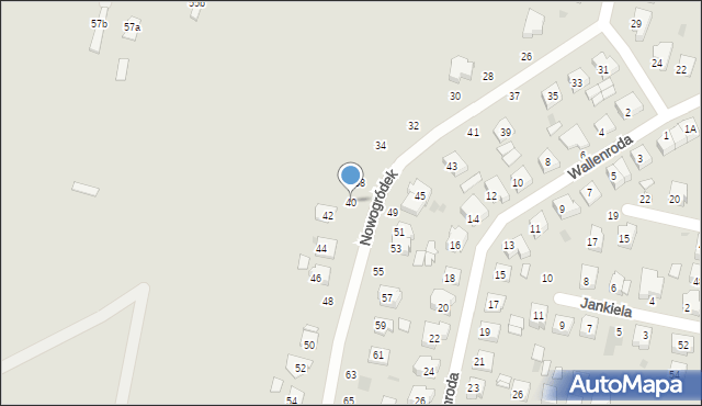 Łuków, Nowogródek, 40, mapa Łuków