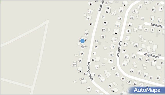 Łuków, Nowogródek, 54, mapa Łuków