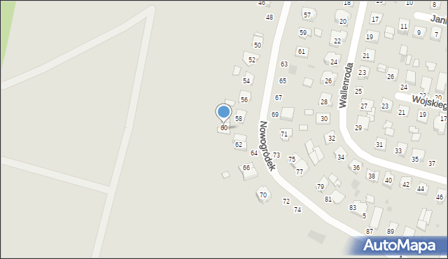 Łuków, Nowogródek, 60, mapa Łuków